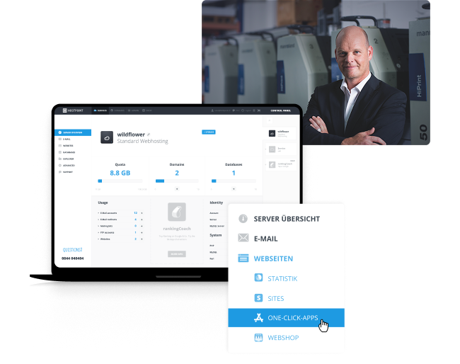Webhosting One-Click Collage
